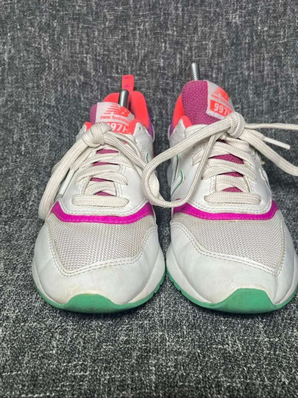 New Balance 997H Womens Size 6.5 White Pink Purple Mint Green Sneakers
